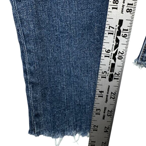 rag & bone Jeans Womens Size 26 (26x24) Blue Denim 10 Inch Ankle Skinny Crop Raw - Picture 6 of 10